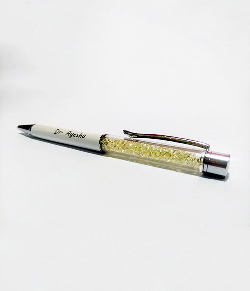 Crystal Diamond Pen With Engraved Name