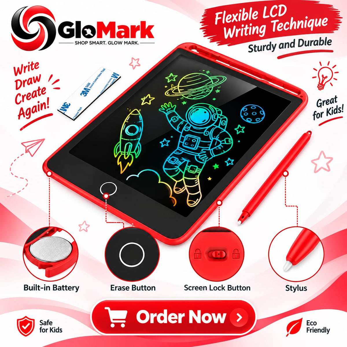 Magic LCD Writing & Drawing Tablet for Kids