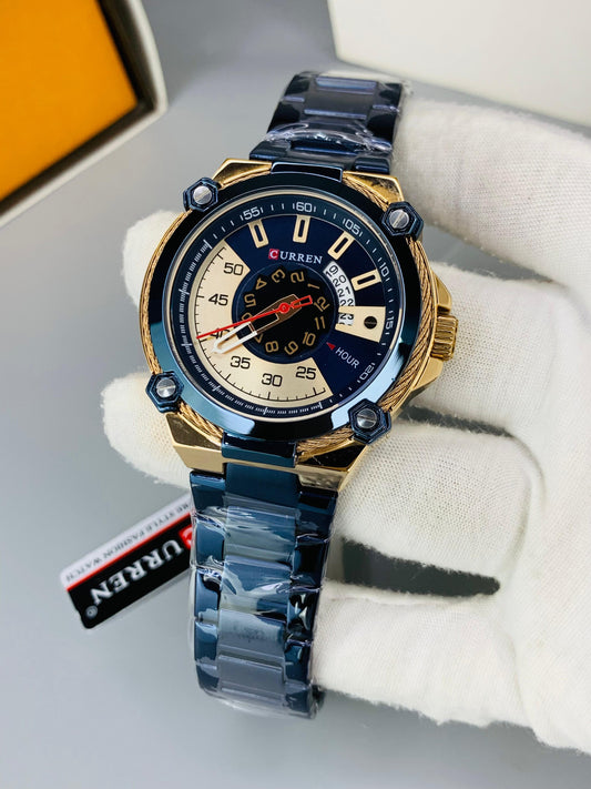CURREN 8345 - Casual Stainless Steel Watch For Men's