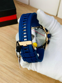CURREN 8464 - Chronograph Working Rubber Strap Watch For Men