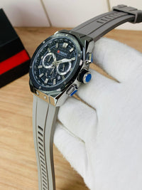 CURREN 8464 - Chronograph Working Rubber Strap Watch For Men