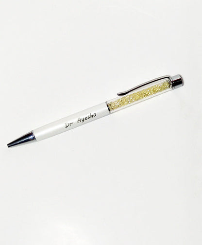 Crystal Diamond Pen With Engraved Name