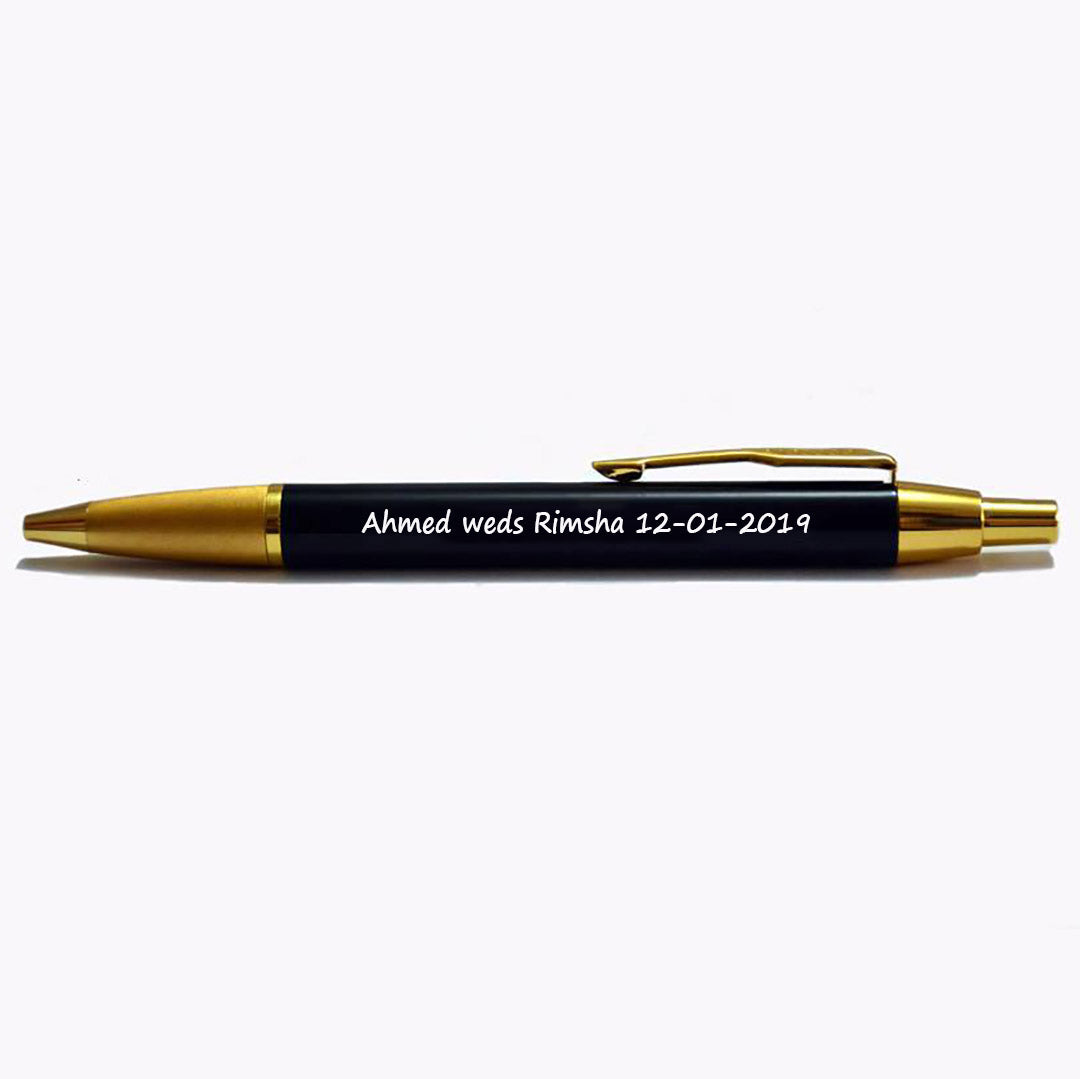 Luxurious Nikkah Pen With Engraved Names & Date
