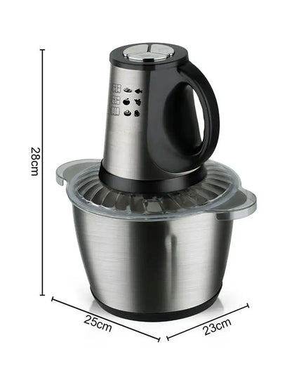 3L Food Processor, Vegetable & Meat Chopper, Qeema Machine – Stainless Steel Bowl 1000W
