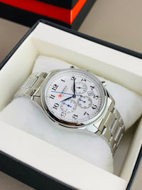 CURREN 8466 - Chronograph Working Stainless Steel Chain Watch For Men's